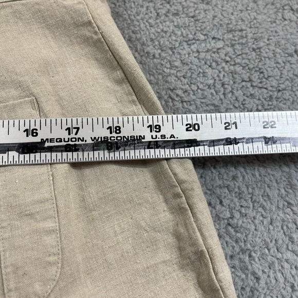 FIELD GEAR Shorts Size 12‎ Vintage Light Tan Shorts Linen Blend New - Picture 9 of 13